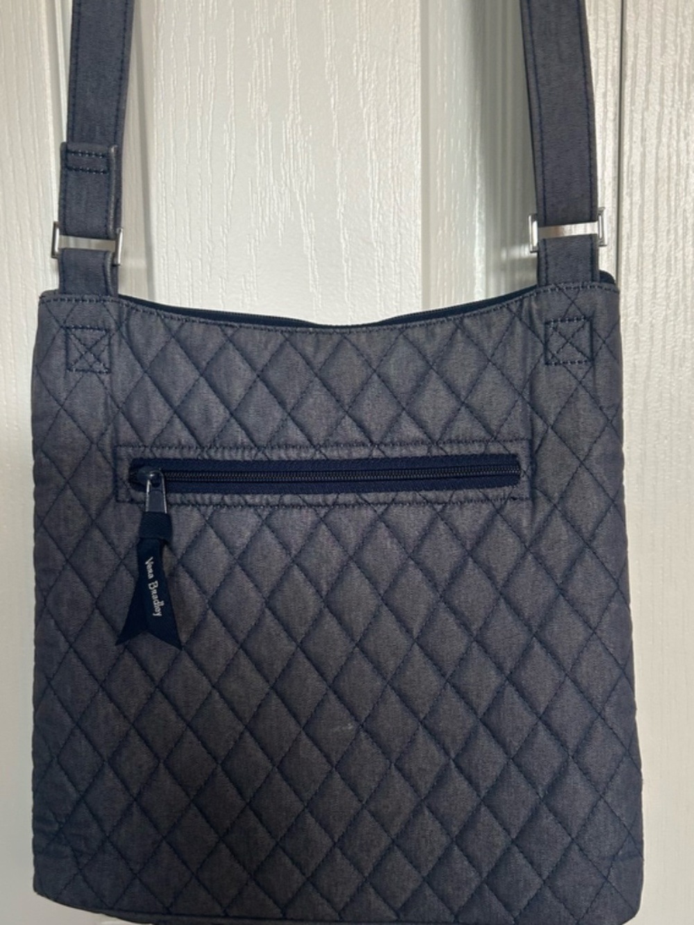 Vera Bradley Denim Quilted Crossbody Shoulder Bag - Picture 3 of 8